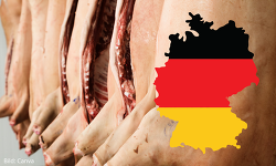 Schweinefleisch Deutschland Flagge