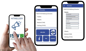 Zu- und Abgänge direkt am PC oder mit der ISNApp von unterwegs eingeben!